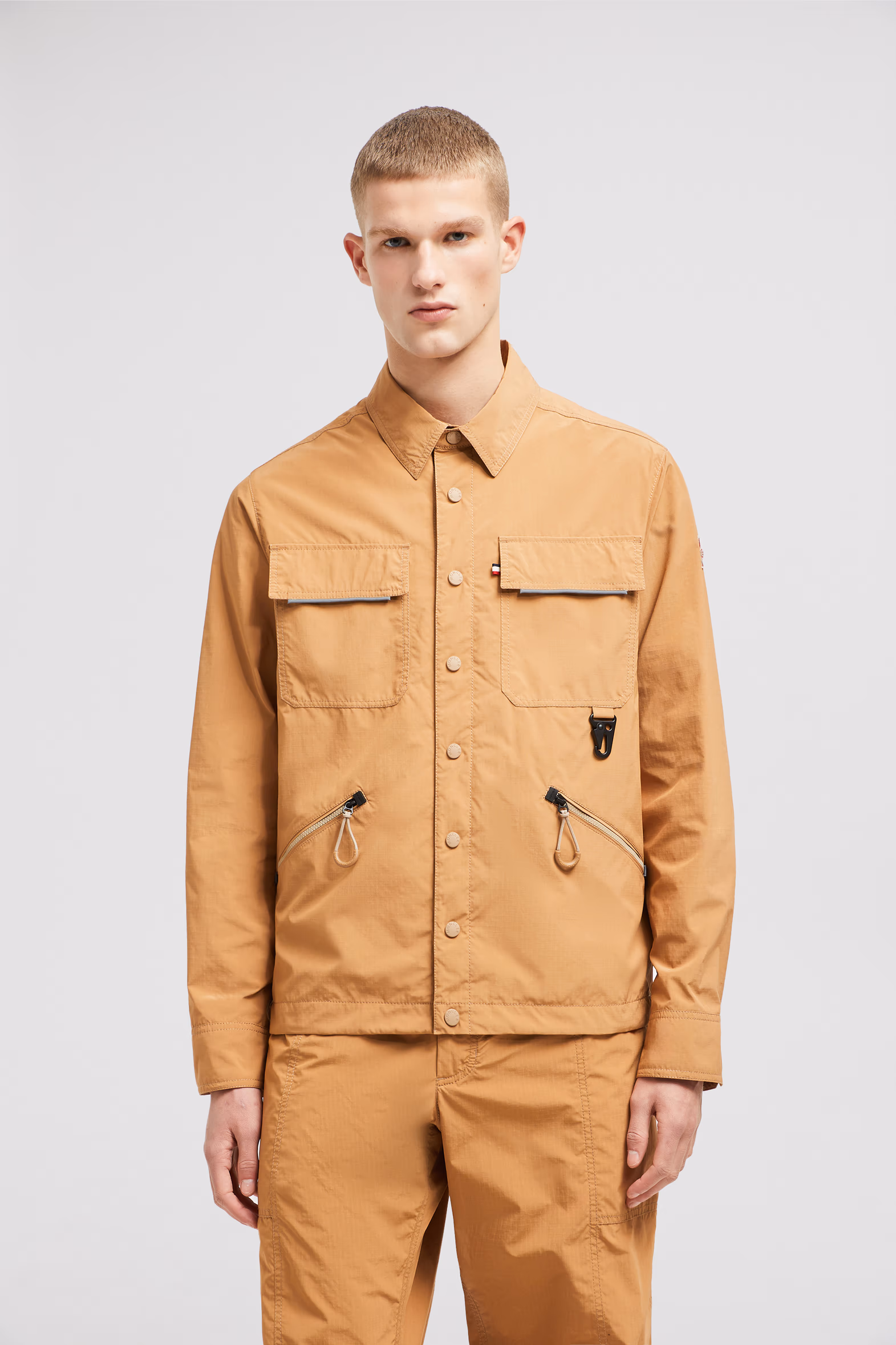 Zennor Shirt Jacket Men Ochre Orange Moncler 3
